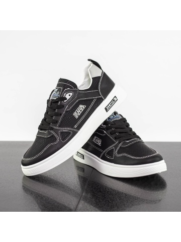 Pantofi sport barbati negri din piele ecologica Dailorim - Img 4