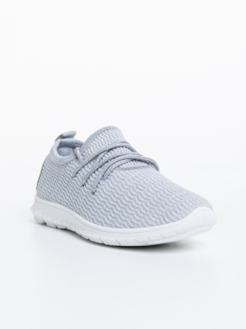 Pantofi sport copii argintii din material textil Winda
