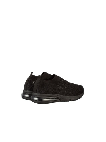 Pantofi sport copii negri din material textil Iutaf - Img 4
