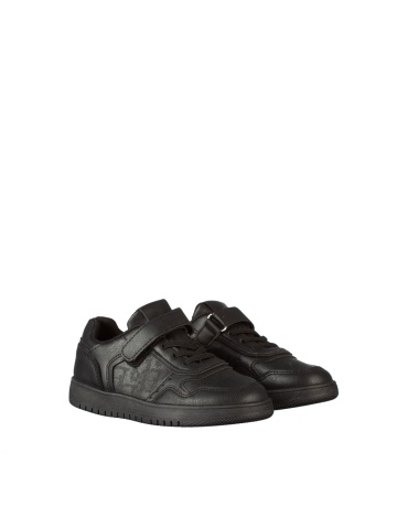 Pantofi sport copii negri din piele ecologica Rizza
