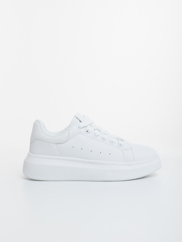 Pantofi sport dama alb din piele ecologica Otela - Img 4