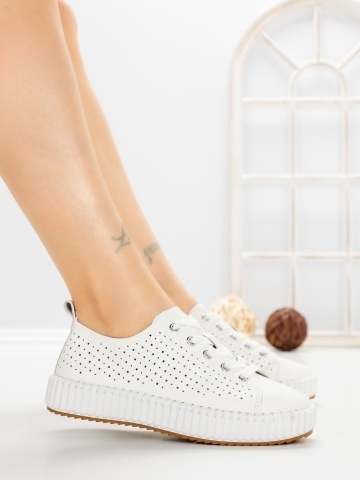 Pantofi sport dama albi Galenia - Img 3