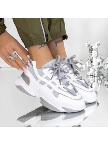 Pantofi sport dama gri din material textil Solenia