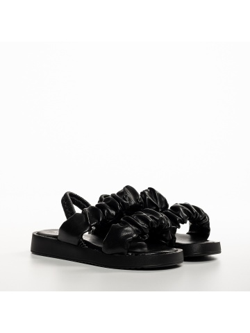 Sandale copii negre din piele ecolgica Larry - Img 2