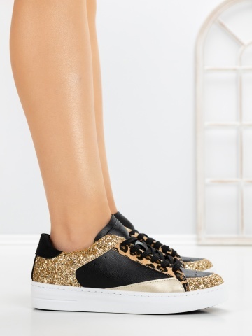 Sneakers dama negri din piele ecologica Emasrys - Img 3