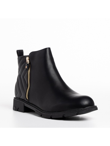 Botine dama negre din piele ecologica Gracelyn