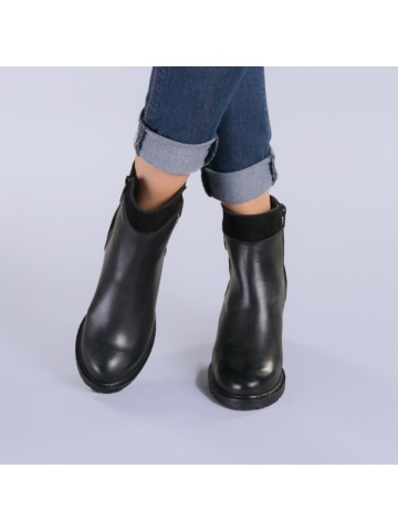 Botine dama piele Sena negre - Img 4