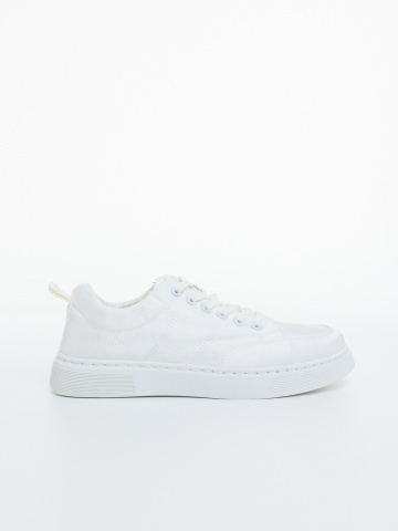 Pantofi sport barbati albi din material textil Arhan