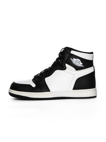 Pantofi sport barbati negri cu alb din piele ecologica si material textil Danilos - Img 2