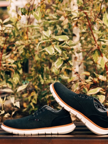 Pantofi sport barbati negri din material textil Alexie