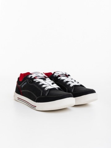 Pantofi sport barbati negri din material textil Victoriano