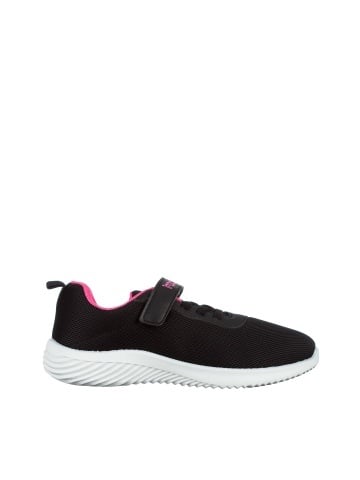 Pantofi sport copii negri cu roz din material textil Amie - Img 4