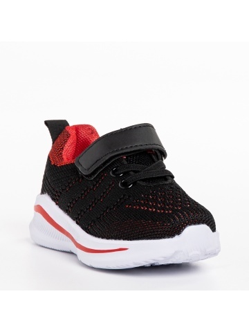 Pantofi sport copii negri din material textil Vanya