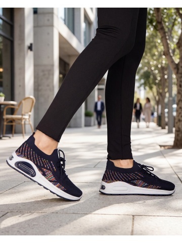 Pantofi sport dama albastri din material textil Ikel