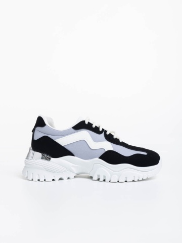Pantofi sport dama gri din material textil Nimue - Img 4