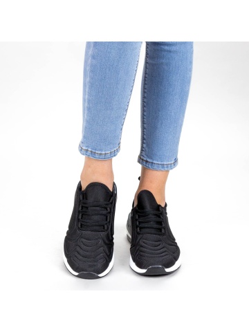 Pantofi sport dama negri din material textil Chadron - Img 4