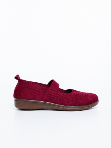 Balerini dama grena din material textil Kanara - Img 4