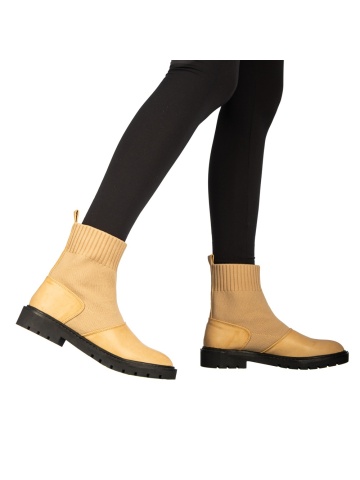 Botine dama Farla bej