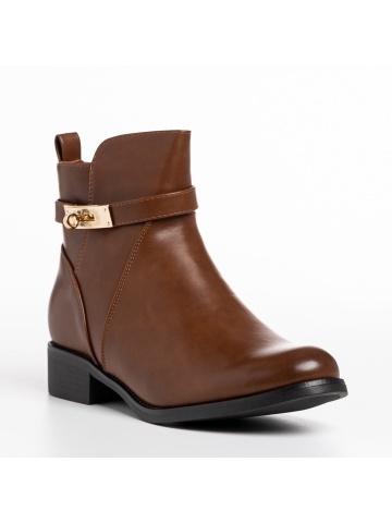 Botine dama maro din piele ecologica Verity
