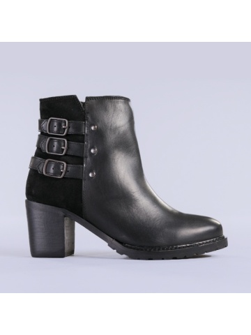 Botine dama piele Figo negre - Img 5