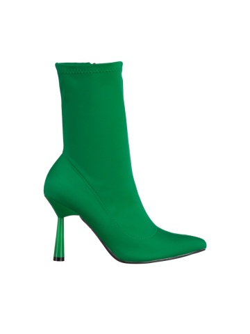 Botine dama verzi din material textil Valeda - Img 5