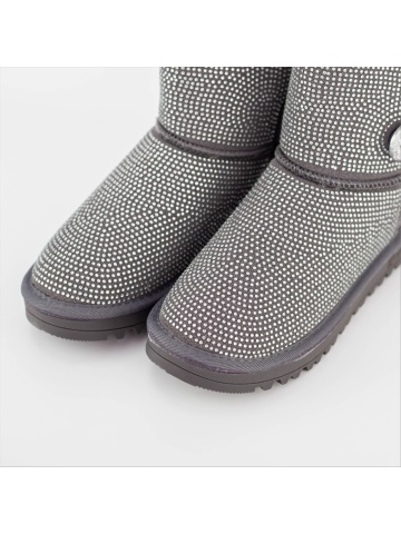 Cizme dama gri din material textil Antara - Img 5