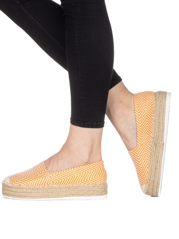 Espadrile dama Mivali portocalii - Img 2
