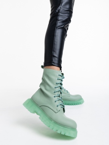 Ghete dama verzi din piele ecologica Maryse - Img 6