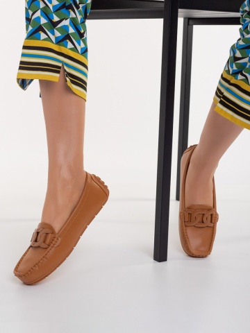 Mocasini dama camel din piele ecologica Addison - Img 6
