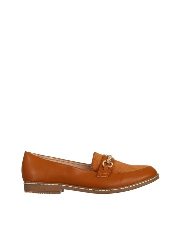 Mocasini dama camel din piele ecologica Vance - Img 4