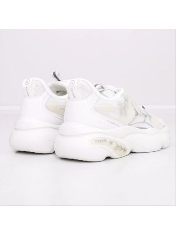 Pantofi sport barbati albi din piele ecologica si material textil Mirov - Img 4