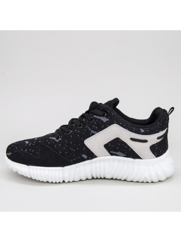 Pantofi sport barbati negri din material textil Logran - Img 5