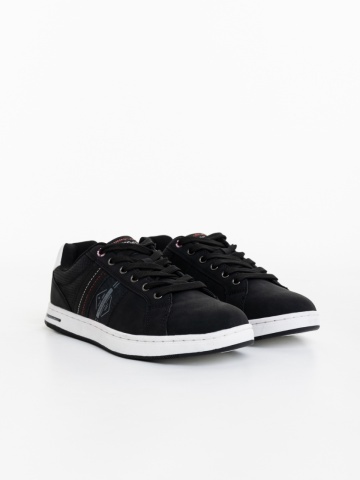 Pantofi sport barbati negri din piele ecologica Carmela