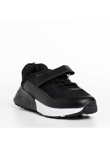Pantofi sport copii negri din material textil Cianna