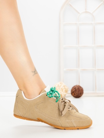 Pantofi sport dama kaki din material textil Lumoria - Img 5