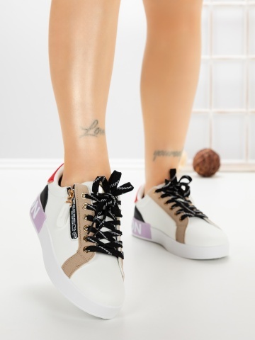 Pantofi sport dama mov din piele ecologica Lysara