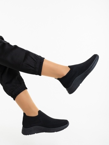 Pantofi sport dama negri din material textil Elesea - Img 3