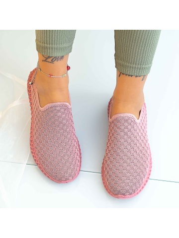 Pantofi sport dama roz din material textil Ariane - Img 5