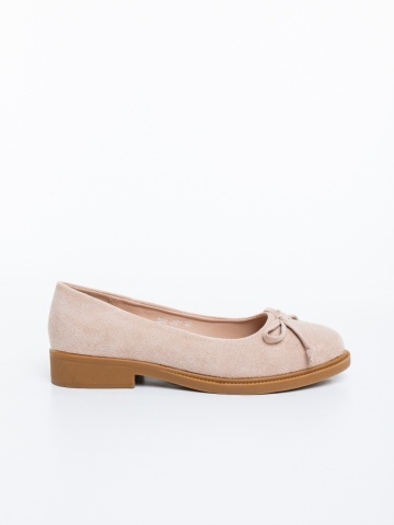 Balerini dama nude din material textil Arefa - Img 4
