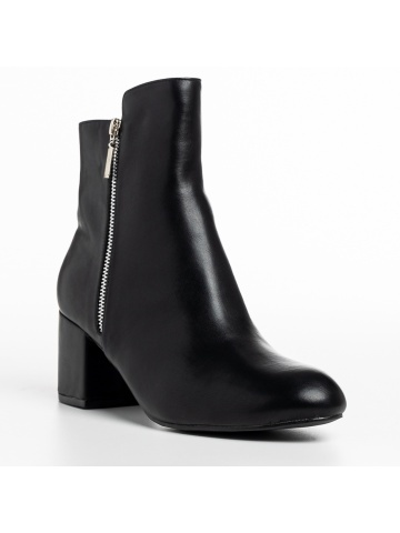 Botine dama negre din piele ecologica Everlee