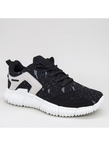 Pantofi sport barbati negri din material textil Logran - Img 2