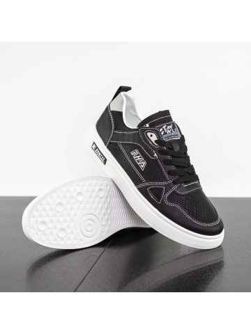 Pantofi sport barbati negri din piele ecologica Dailorim - Img 5