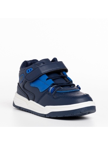 Pantofi sport copii albastri din piele ecologica Richey