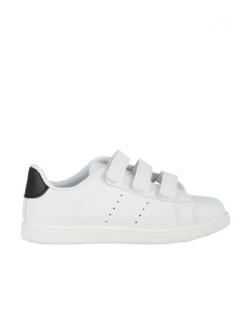Pantofi sport copii albi cu negru din piele ecologica Barney - Img 3