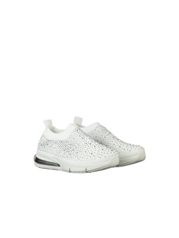 Pantofi sport copii albi din material textil Iutaf