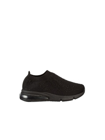 Pantofi sport copii negri din material textil Iutaf - Img 3