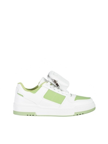 Pantofi sport dama albi cu verde din piele ecologica Inola - Img 6