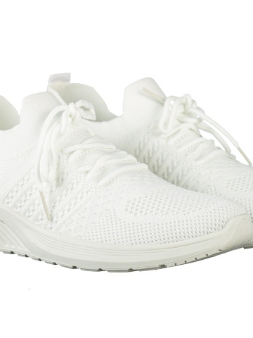 Pantofi sport dama albi din material textil Sprin - Img 2