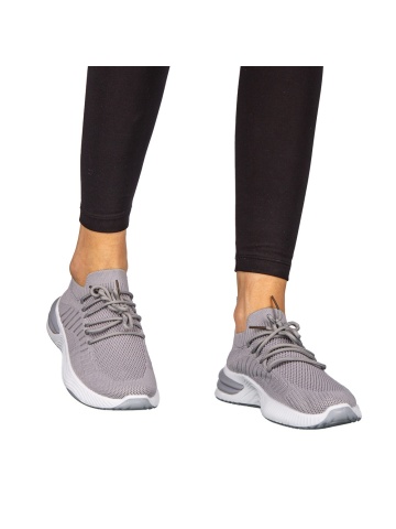 Pantofi sport dama gri din material textil Moretti
