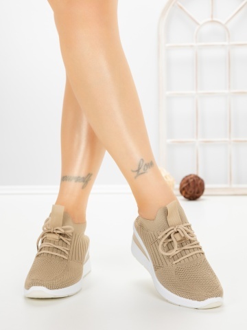 Pantofi sport dama kaki din material textil Rosavia - Img 2